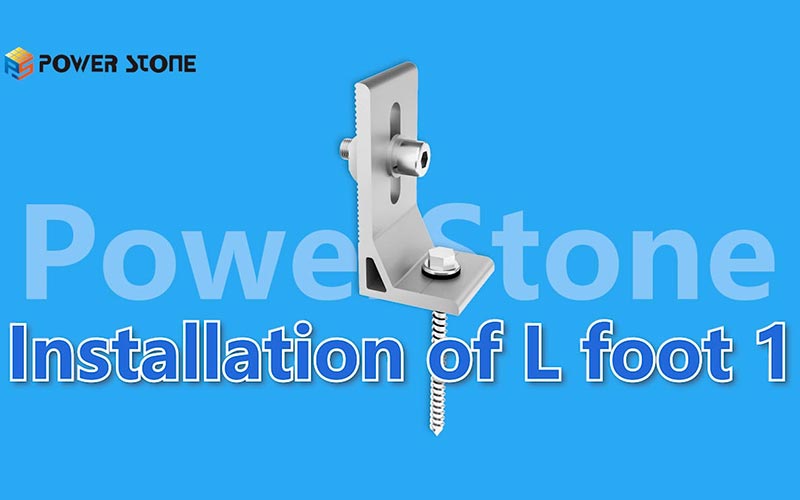 Installation of L feet Ⅰ/ Solar metal roof with Solar Hanger Bolt